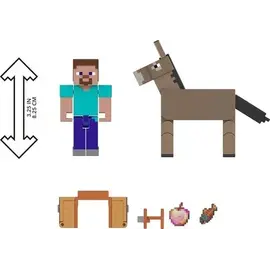 MINECRAFT CORE FIGURE 2-PACK - Steve & Donkey / Toys
