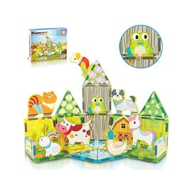 Picasso Tiles - Farm themed set with 8 animals (26 pcs) (PTQ27) / Toys