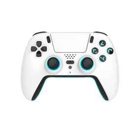 Trade Invaders - Wireless Bluetooth Controller for PS5- LED - White / PlayStation 5 | Techbox