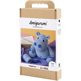 Craft Kit Amigurumi - Hippo - blue - light blue (977866) / Toys