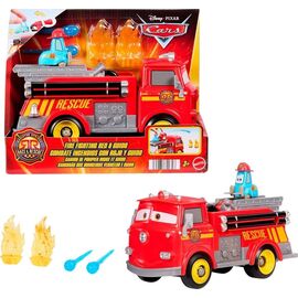 Disney Cars - Radiator Springs Race & Rescue Fire Fighting Red & Guido Playset (JFL54) / Toys