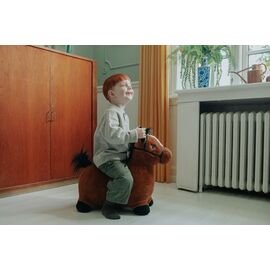 KREA Hop And Bounce Plush Horse, Brown (36-2032) / Toys