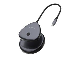 Verbatim - Share My Screen USB-C Wireless Display Adapter 4K w/Hub / Computers