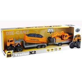 KLX - Die-cast dumper w/hangers, excavator & friction (534676) / Toys