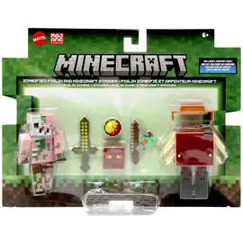 MINECRAFT CORE FIGURE 2-PACK -Zombified Piglin & Minecraft Strider / Toys