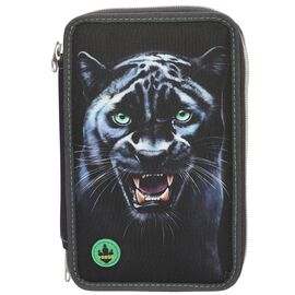 Dino World - Adventure World Triple Pencil Case LED PANTHER - Dark Grey / Toys - Merchandise Office Supplies - Various - Techbox