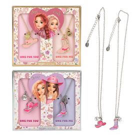 TOPModel - BFF Necklace With Boots and Hat COWGIRL - Pink, Purple / Toys