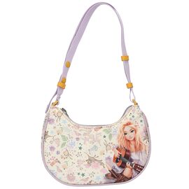TOPModel - Halfmoon Handbag COWGIRL - Cream with Pale Purple and Yellow Accents - Small / Toys