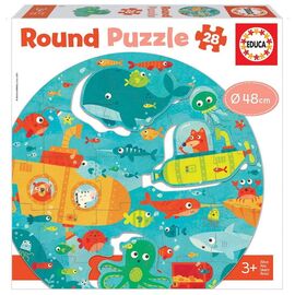 Educa - Round Puzzle, Under the Sea (80-18907) / Toys - Puzzles - Gifts - Techbox