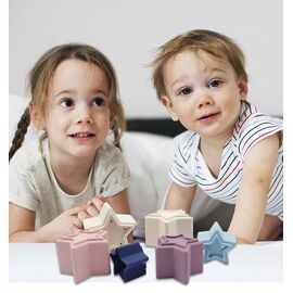 Magni - Silicone Stacking Tower w. Star Shaped Boxes (5548) / Toys
