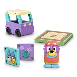 Tile Town - Bluey Magnetiske Mini Legesæt - Granny Janet  Tile Set / Toys