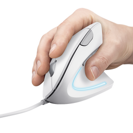 TRUST VERTO ERGO MOUSE - WHITE / Computers
