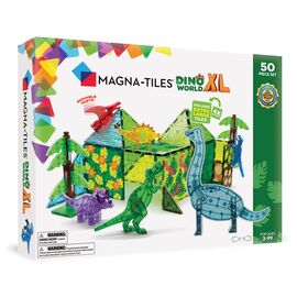 MAGNA-TILES - Dino World XL 50 Piece Set (90228) / Toys
