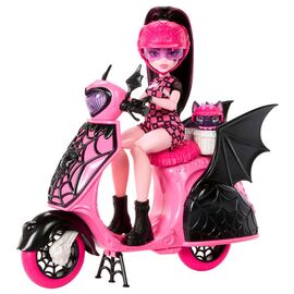 Monster High Draculaura + Scooter doll