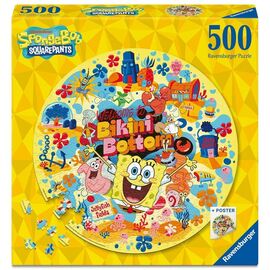 Ravensburger - Sponge Bob 500p round (12001657) / Toys