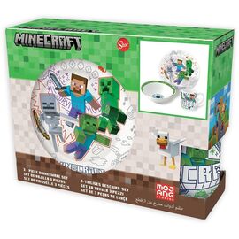 Stor - 3-Piece Ceramic Gift Set - Minecraft  (88145) / Baby and Children