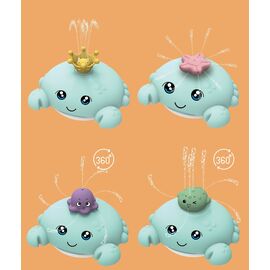Carlo Baby - Crab with water-spraying accessories and lights +18m Blue (667704) / Toys