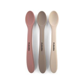 Filibabba - Silicone feeding spoons 3-pack - Rose Mix (FI-03802) / Baby and Children