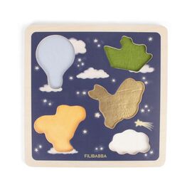 Filibabba - Wooden sensory puzzle - Little Adventurers (FI-03828) / Toys |  Techbox