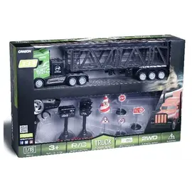 Crazon - Truck R/C w. hanger & signs 1:16 2.4GHz, green (534662) / Toys