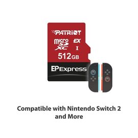 Patriot Memory EP Express memory card 512GB MicroSDXC 800/600 MB/s (PEF512GEPEXMCX) - Memory Cards - Smartphones - Techbox