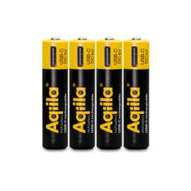 Aqiila - USB-C Rechargeable Battery - Size AAA - 600 mAh - 4 pack / Electronics