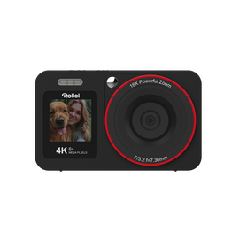 Rollei - Compactline Dual Screen Digital Camera - 64 MP - 4K / Electronics