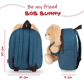Bob Bunny backpack with plush toy 26cm |  Techbox