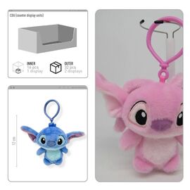 Disney Stitch assorted plush keychain |  Techbox