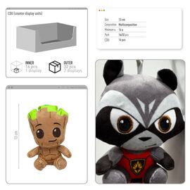 Marvel assorted plush keychain - Keychains - Gifts - Techbox