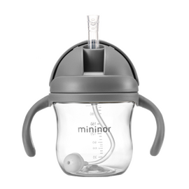 Mininor Global - Straw Bottle Tritan 220ml Grey Seal (14241) / Baby and Children