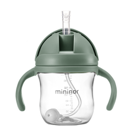 Mininor Global - Straw Bottle Tritan 220ml - Willow Green (14244) / Baby and Children