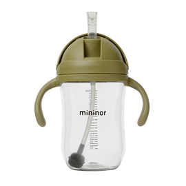 Mininor Global - Straw Bottle Tritan 330ml - Moss Green (14253) / Baby and Children