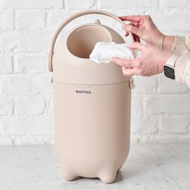 Nattou - Dropy Diaper Pail - Beige / Baby and Children