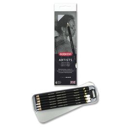 Derwent - Artists Black & White, 6 pcs Tin(601097) / Toys