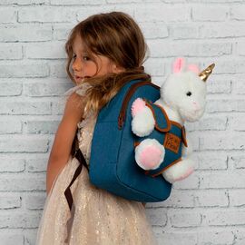 Tiara Unicorn backpack with plush toy 26cm |  Techbox