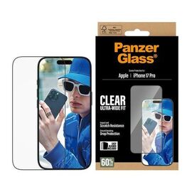 PanzerGlass - Screen Protector iPhone 17 Pro - Ultra-Wide Fit w. EasyAligner / Electronics