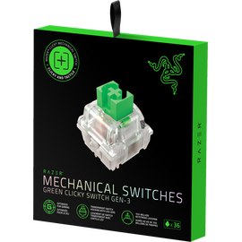 Razer - Mechanical Switches Pack - Green Clicky / Computers