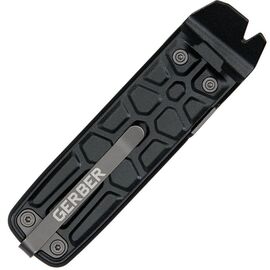 Gerber Multi-Tool with 7 Functions, Knife with Smooth Blade and Belt Clip, Lockdown Slim Pry, Cast Iron / Sport and Outdoor