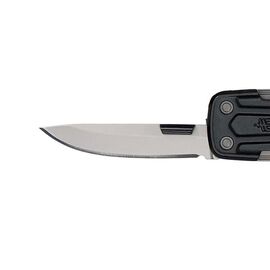 Gerber Multi-Tool with 7 Functions, Knife with Smooth Blade and Belt Clip, Lockdown Slim Pry, Cast Iron / Sport and Outdoor