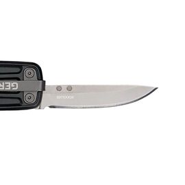 Gerber Multi-Tool with 7 Functions, Knife with Smooth Blade and Belt Clip, Lockdown Slim Pry, Cast Iron / Sport and Outdoor