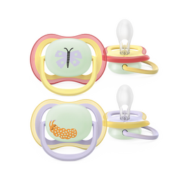 Philips Avent - Ultra air soother, Nighttime, 0-6m, yellow/purple / Baby and Children