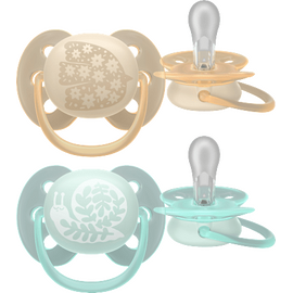 Philips Avent - Ultra soft soother, 0-6m, Light yellow/light green / Baby and Children