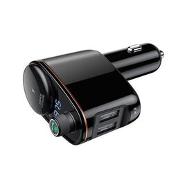 Baseus S-06 Bluetooth/USB car FM transmitter (Overseas Edition) - black | Techbox