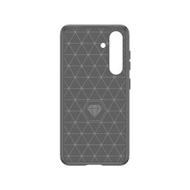Carbon Case for Samsung Galaxy S24 Flexible Silicone Carbon Cover - Black - Samsung Cases - Cases - Techbox