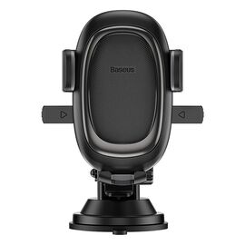 Baseus UltraControl Pro Clamp-on Car Holder with Suction Cup/Hook for Air Vent - Black - Smartphone Holders - Smartphones - Techbox