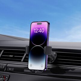 Baseus UltraControl Pro Clamp-on Car Holder with Suction Cup/Hook for Air Vent - Black - Smartphone Holders - Smartphones - Techbox