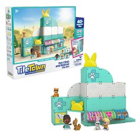 Tile Town - Veterinary Clinic, Magnetic Building Kit (90306) / Toys