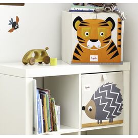 3 Sprouts - Storage Box - Orange Tiger / Baby and Children