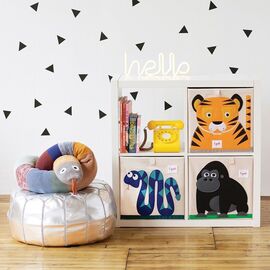 3 Sprouts - Storage Box - Orange Tiger / Baby and Children